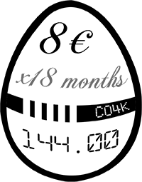 8€ / month