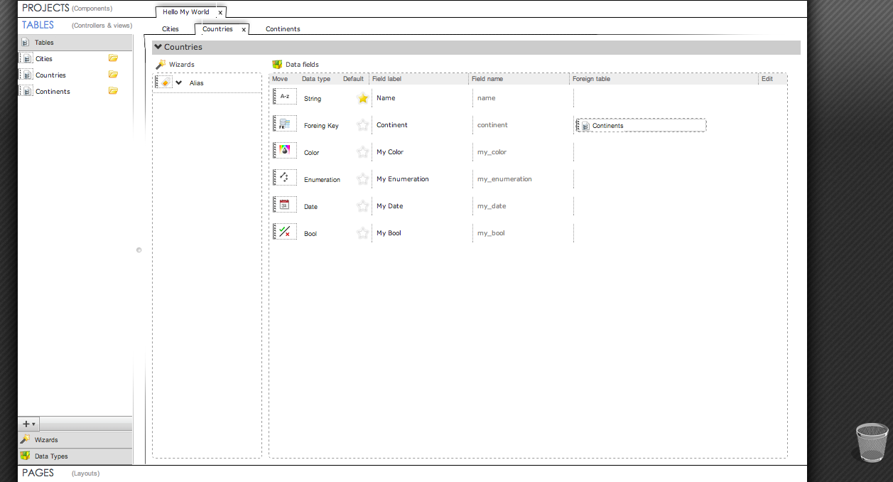 Joomla tables